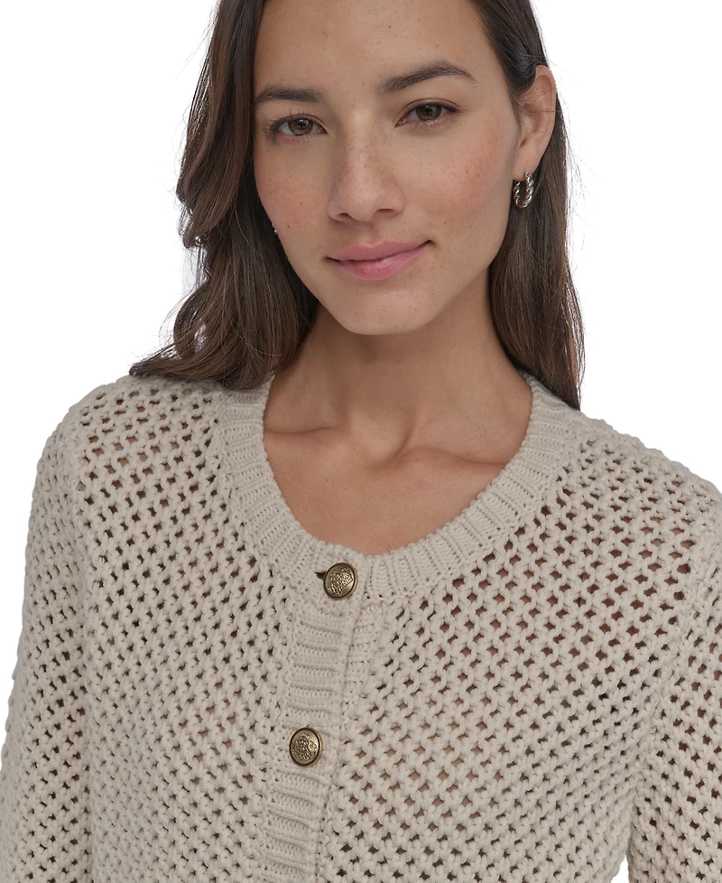Dkny Jeans Women's Open-Knit Cardigan - D5k