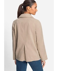 Olsen Women's Cropped Trench