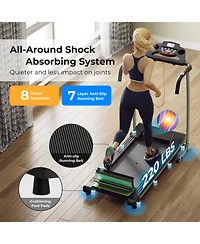 Folding Treadmill with 12 Preset Programs and Lcd Display