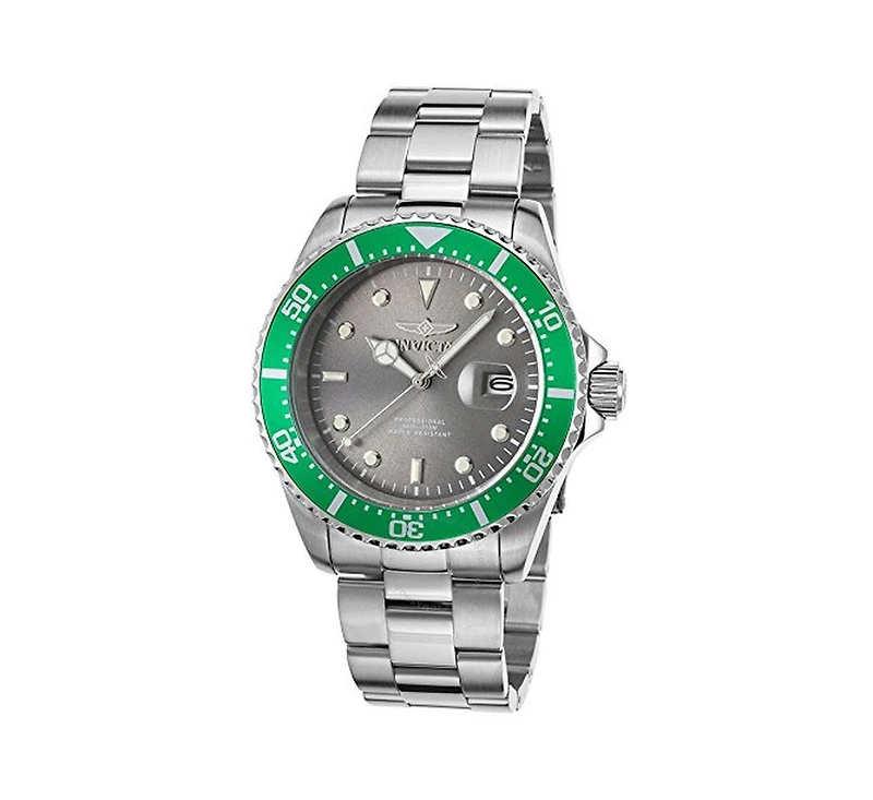 Invicta Men's 22021 Pro Diver Quartz 3 Hand Grey Dial Watch