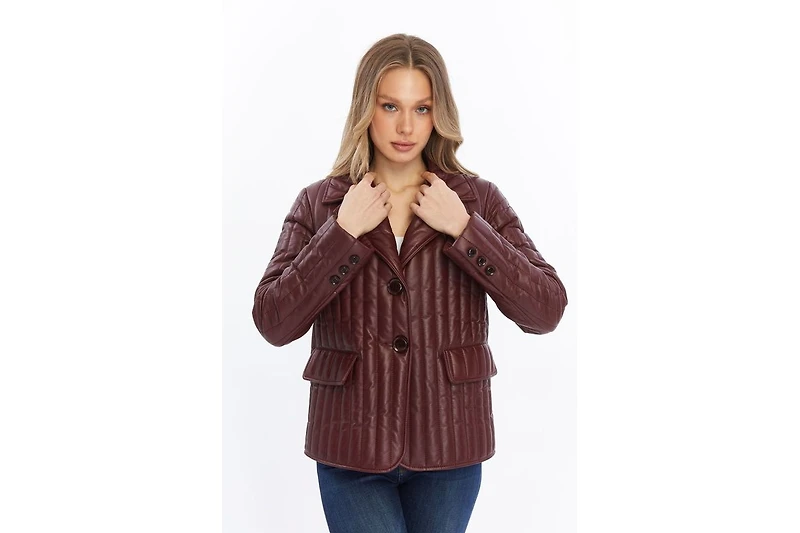 Furniq Uk Women's Leather Jacket