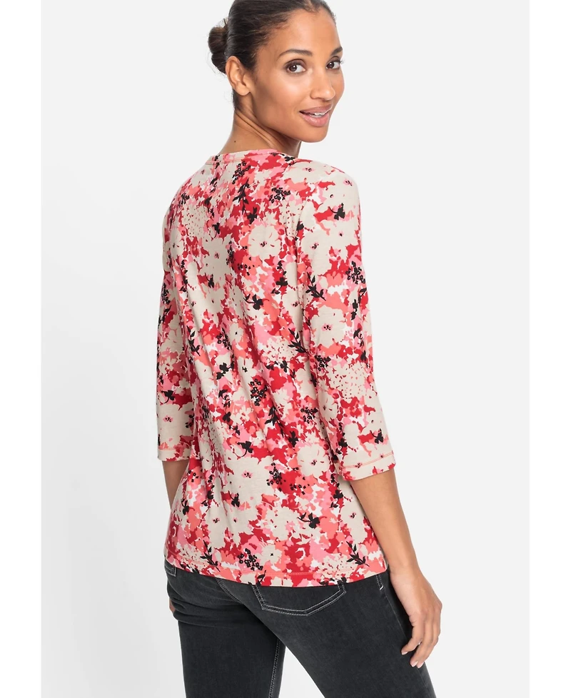 Olsen Women's Floral Camo T-Shirt