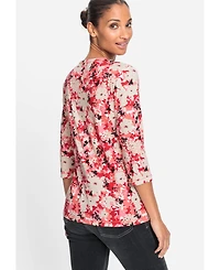 Olsen Women's Floral Camo T-Shirt
