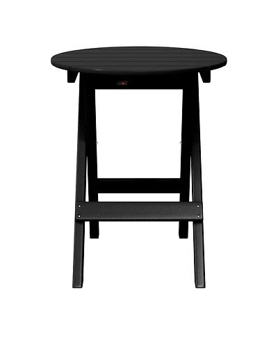 Hdpe Outdoor 24.5 Inch Round Portable Folding Patio Dining Table