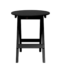 Hdpe Outdoor 24.5 Inch Round Portable Folding Patio Dining Table