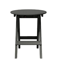 Hdpe Outdoor 24.5 Inch Round Portable Folding Patio Dining Table