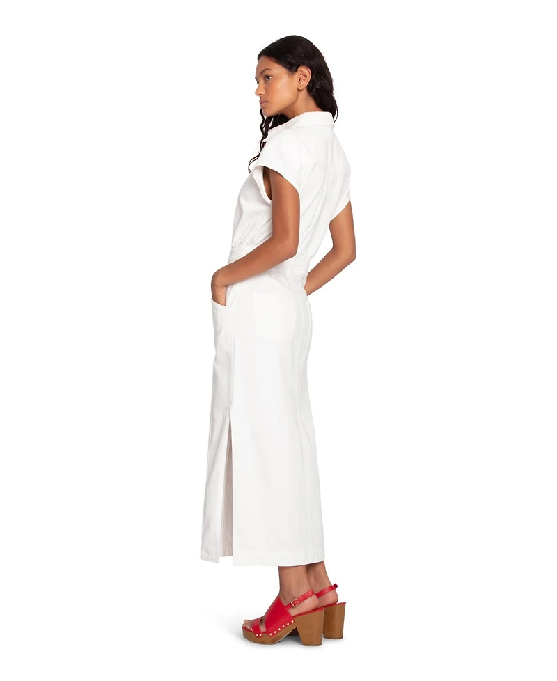 Belle & Bloom Sundown Denim Midi Shirt Dress