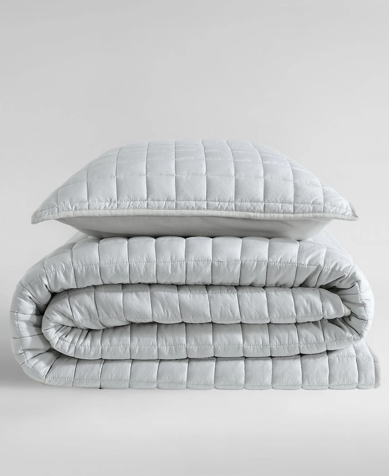 Calvin Klein Tencel Solid Reversible 3-Pc. Quilt Set