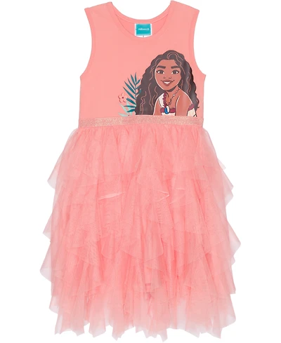 Disney Toddler and Little Girls Sleeveless Moana Way Finder Dress