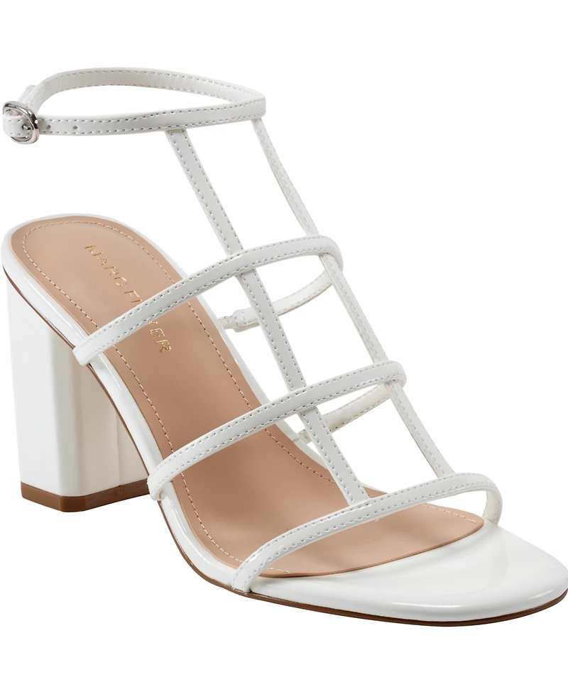 Marc Fisher Women's Norene Caged Block Heel Sandals