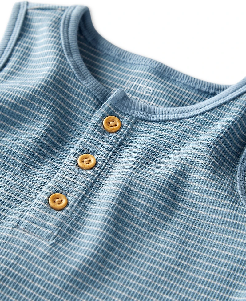 Little Planet by Carter's Baby Boys 2-Pc. Organic Cotton Striped Tank & Shorts Knit Set