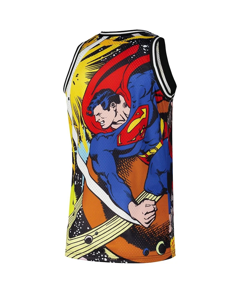 Lids Men's Yellow Superman Graphic Basketball Jersey