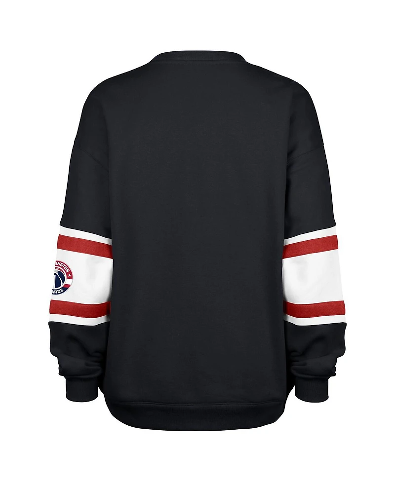 '47 Brand Women's Navy Washington Wizards 2024/25 City Edition Steadfast Paneled Pullover Sweatshirt