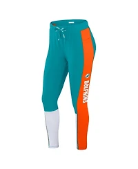 Wear By Erin Andrews Women's Aqua/Orange Miami Dolphins Color-Block Leggings