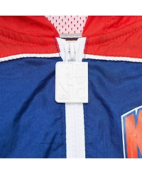 Mitchell & Ness Men's Blue New York Knicks Hardwood Classics Big Shot Premium Full-Zip Windbreaker Jacket