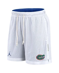 Jordan Men's White/Royal Florida Gators Primetime Reversible Shorts