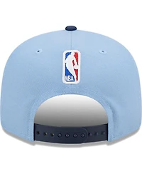 New Era Men's Light Blue Memphis Grizzlies/Navy Jersey Hook Statement Edition 9FIFTY Snapback Hat