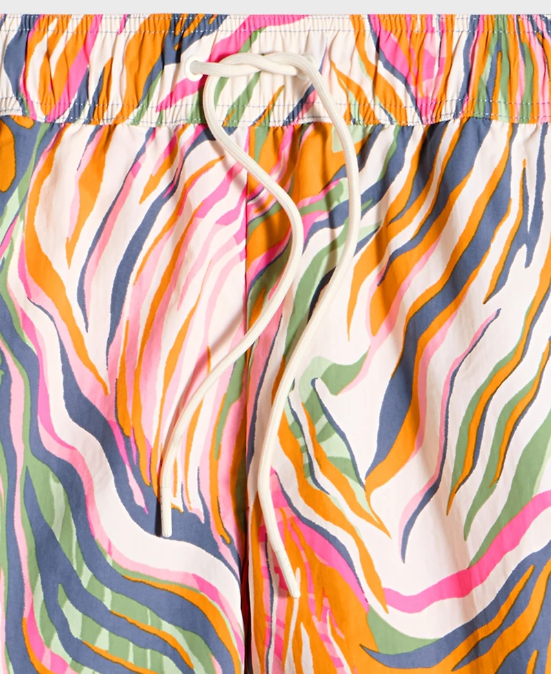 Mode of One Men's Retro Wave Regular-Fit Printed Swim Trunks, Exclusively at Macy's