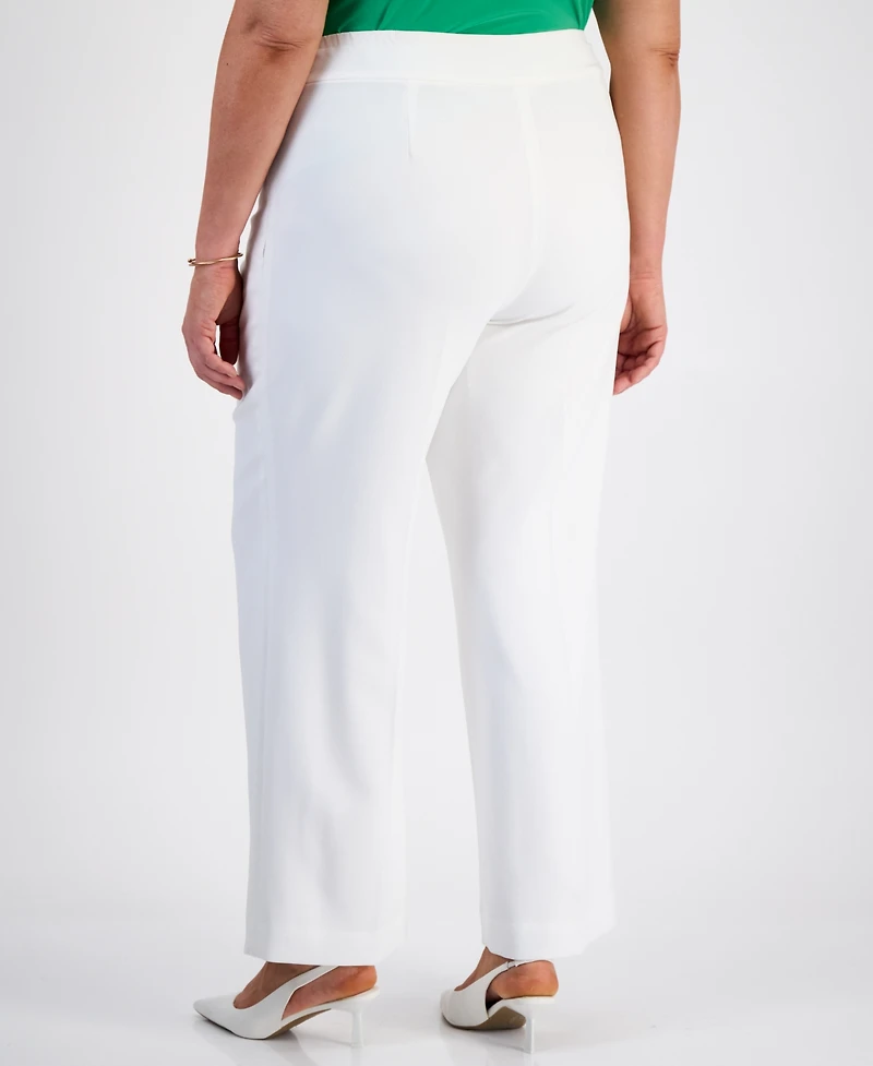 Kasper Plus Size Crepe Pants