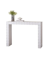 Kings Brand Furniture Turlock Wooden Console Table - Minimalist Sofa Table, Side Table, Entryway Table and Display Table