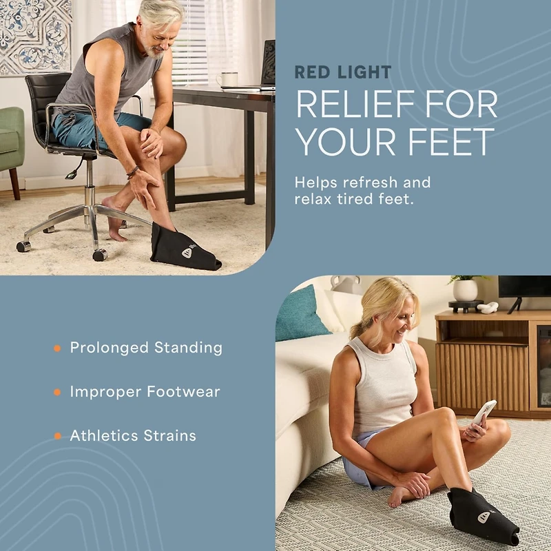 LifePro Red & Near Infrared Light Therapy Foot & Ankle Brace – Pain Relief for Feet, Ankles, and On-Demand Therapy