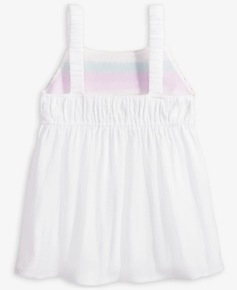Epic Threads Little & Big Girls Cotton Multi Crochet Swing Tank Top, Exclusively at Macy's