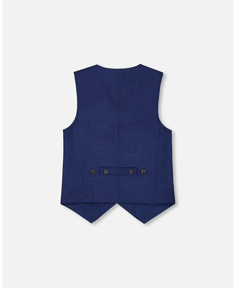 Deux par Big Boys Sleeveless Vest Navy Blue