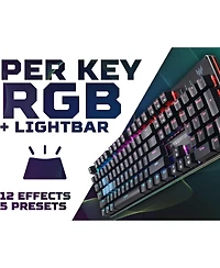 acer Predator Aethon 303 Wired Gaming Keyboard-Kailh Blue Mechanical Switches|Rgb Illuminated Keyboard|12 Backlight Effects|5 Pre-Set Gaming Modes & 3