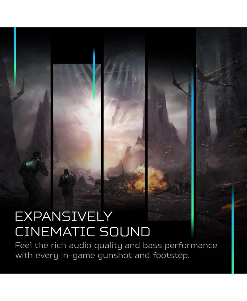 acer Predator Galea 350 Gaming Headset with 7.1 Surround Sound, Unidirectional Noise-Cancelling Mic, Compatible with Pc, Xbox One, PS4,Black