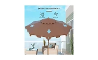 Outdoor Beach Umbrella – Portable and Uv-Protected Shade for Beach, Patio, or Activities