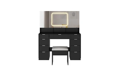 Vanity Table Set – Stylish Makeup Desk with Mirror and Storage for Bedroom or Dressing Room