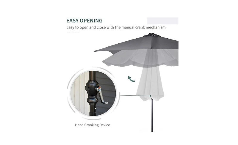 Large Outdoor Beach Umbrella for Sun Protection and Beach Shade