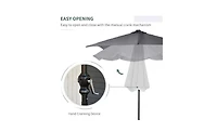 Large Outdoor Beach Umbrella for Sun Protection and Beach Shade