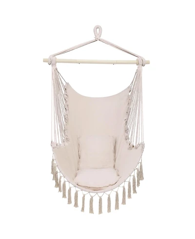 Stylish Pillow Tassel Hanging Chair for Cozy Spaces