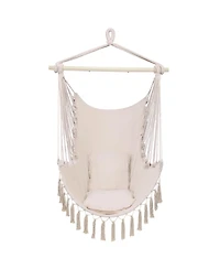 Stylish Pillow Tassel Hanging Chair for Cozy Spaces