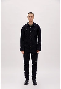 Pcfg Men's Distressed Denim Jacket