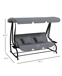 Outdoor Patio Swing Chair Comfortable Hanging for Relaxation Garden or Backyard