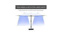 Foldable Outdoor Beach Umbrella for Uv Protection and Sun Shade