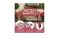 Durable Outdoor Patio Bench for Garden, Deck, or Yard Seating