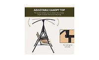 Outdoor Patio Swing Chair Relaxing Hanging for Garden, Porch, or Backyard Comfort