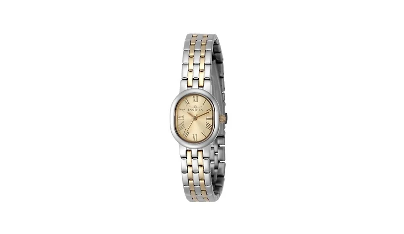 Invicta Women's Angel Quartz 3 Hand Gold Dial Watch