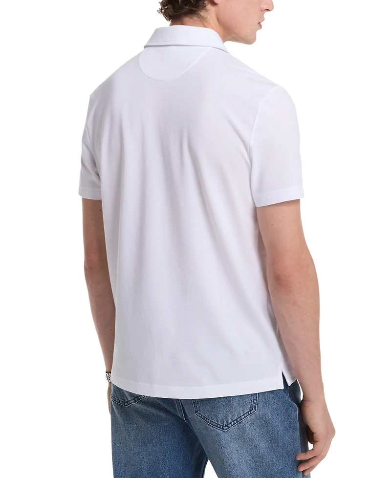 Michael Kors Men's Sleek Regular-Fit 1/4-Zip Pique Polo Shirt