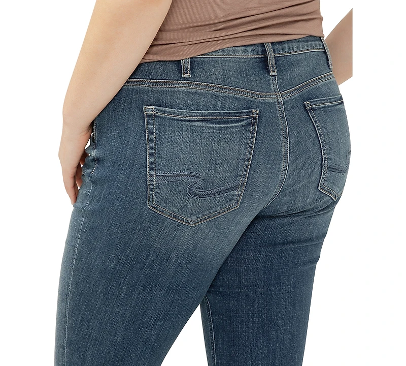 Silver Jeans Co. Plus Suki Curvy-Fit Cropped Denim