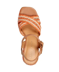 Marc Fisher Ltd Women's Juliey Woven Block Heel Platform Sandals
