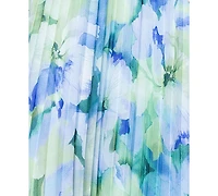 Betsy & Adam Women's Floral-Print Pleated Gown