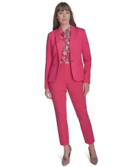 Tommy Hilfiger Women's Scuba Peak-Lapel Long-Sleeve Blazer