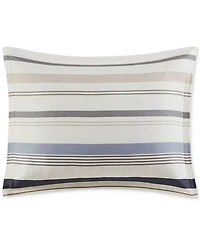 Addison Park Noah Stripe Reversible Printed 3-Pc. Comforter Sets, Exclusively at Macys