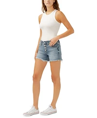 Silver Jeans Co. Women's Boyfriend Mid-Rise Shorts