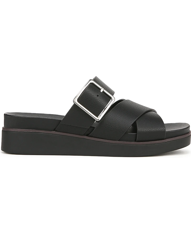 LifeStride Women's Getaway Open Square Toe Platform Slide Sandals