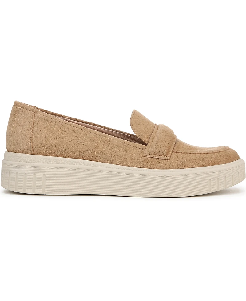 LifeStride Women's Geneva Closed Round Toe Platform Penny Loafers